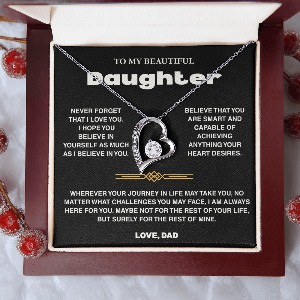 To My Daughter - Love Dad - Necklace Gift Set - TRS007