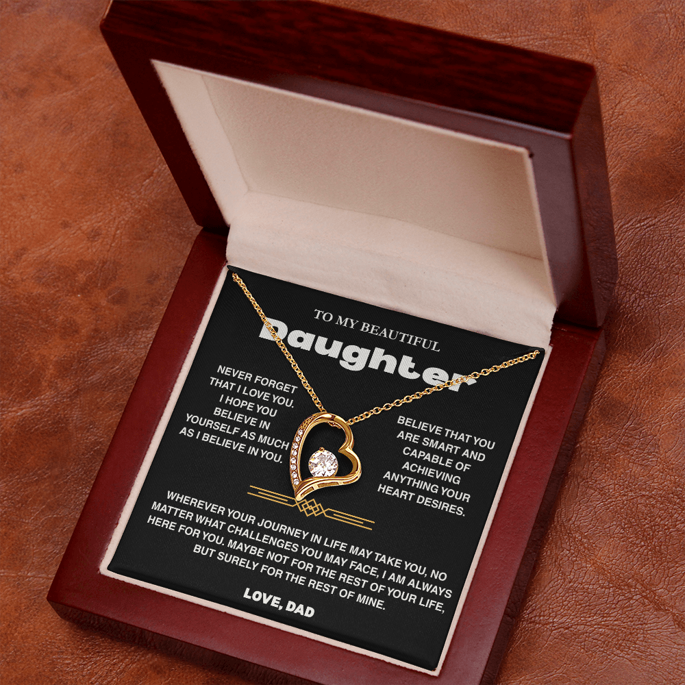 To My Daughter - Love Dad - Necklace Gift Set - TRS007