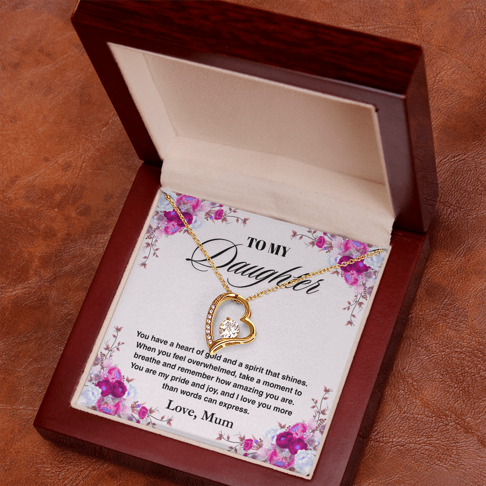 TREASORA - Vesta Knot Necklace - Daughter Heart Of Gold - TRS003