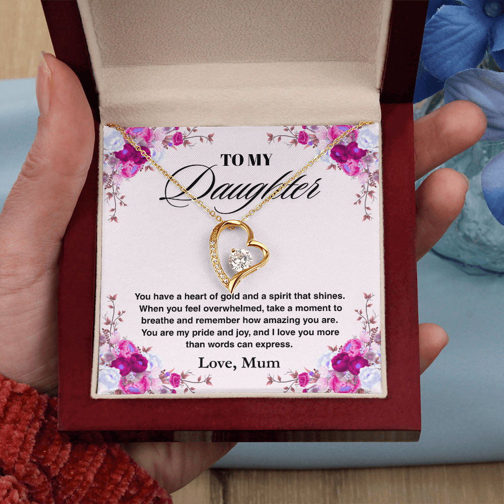 TREASORA - Vesta Knot Necklace - Daughter Heart Of Gold - TRS003
