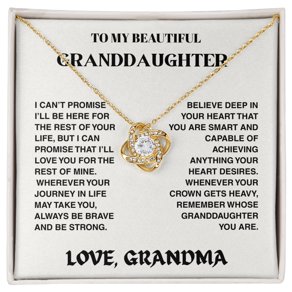 Vesta Knot Necklace - Granddaughter I'll Be Here