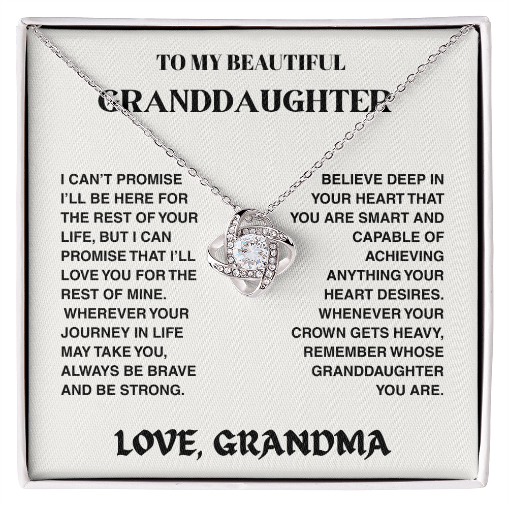 Vesta Knot Necklace - Granddaughter I'll Be Here