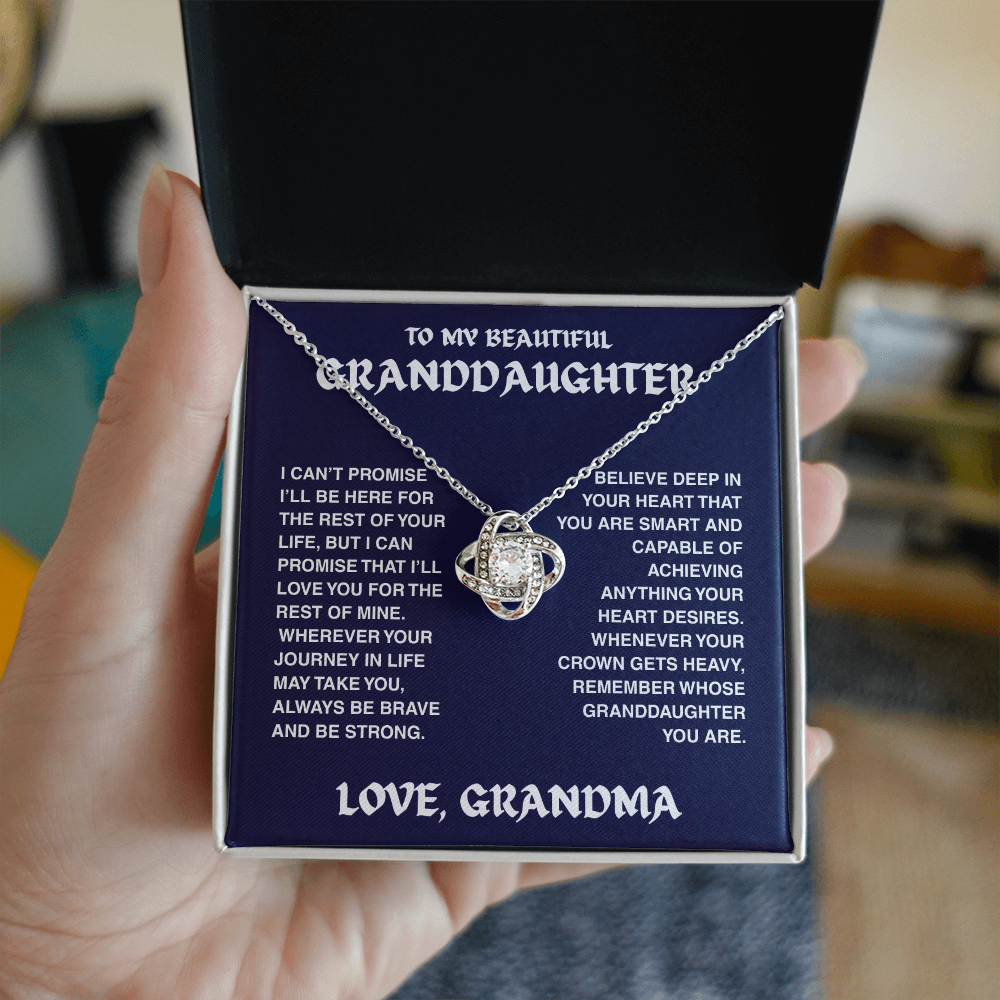 Vesta Knot Necklace - Granddaughter I'll Be Here - TRS002