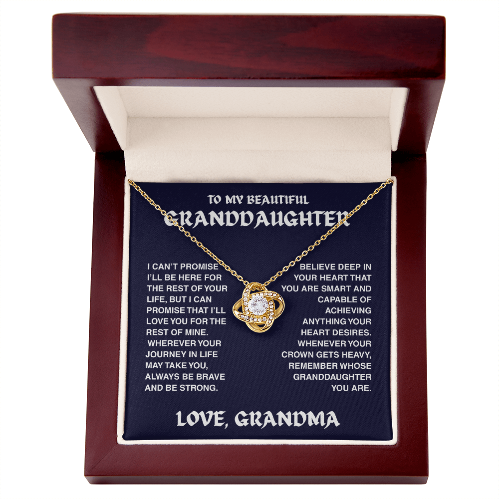 Vesta Knot Necklace - Granddaughter I'll Be Here - TRS002