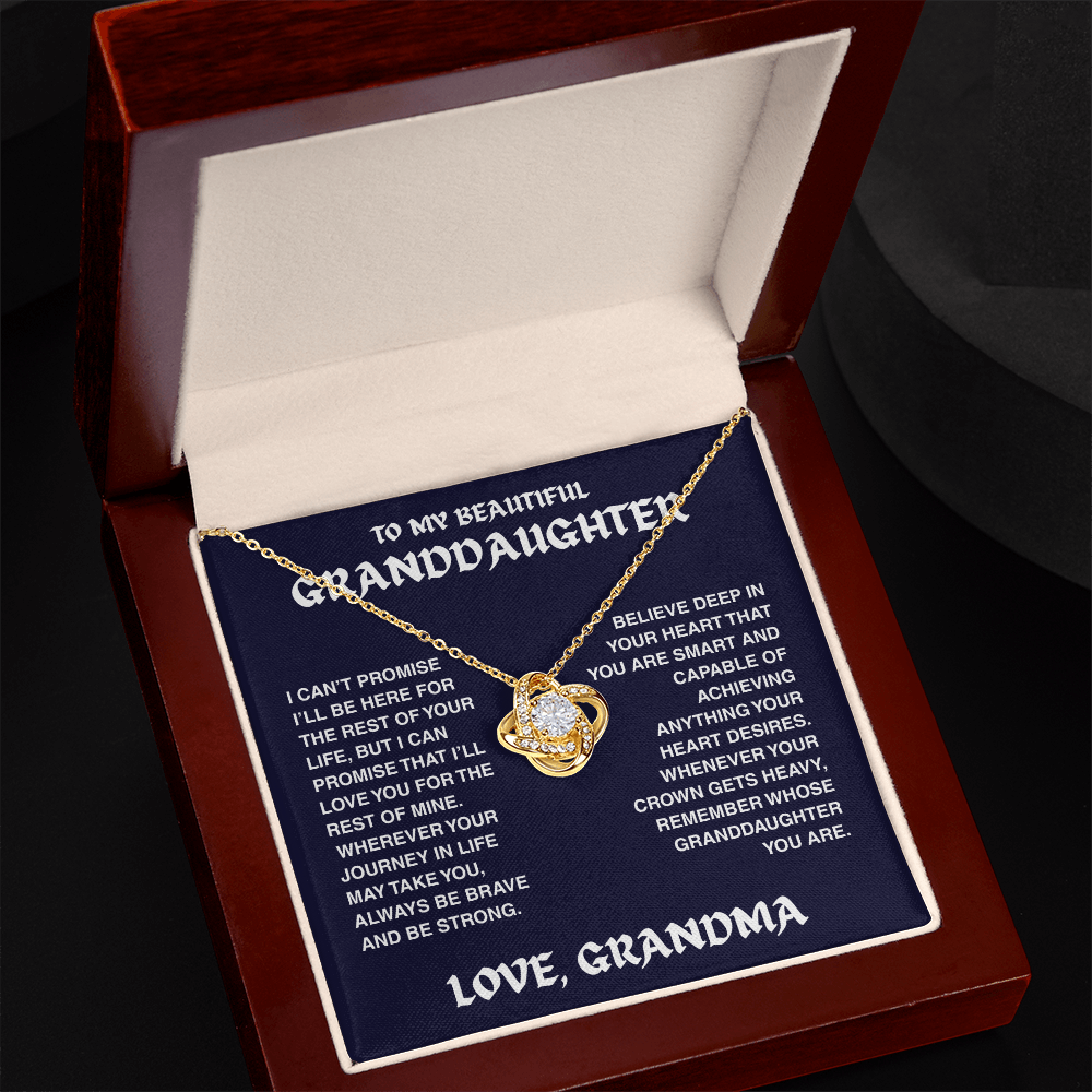 Vesta Knot Necklace - Granddaughter I'll Be Here - TRS002