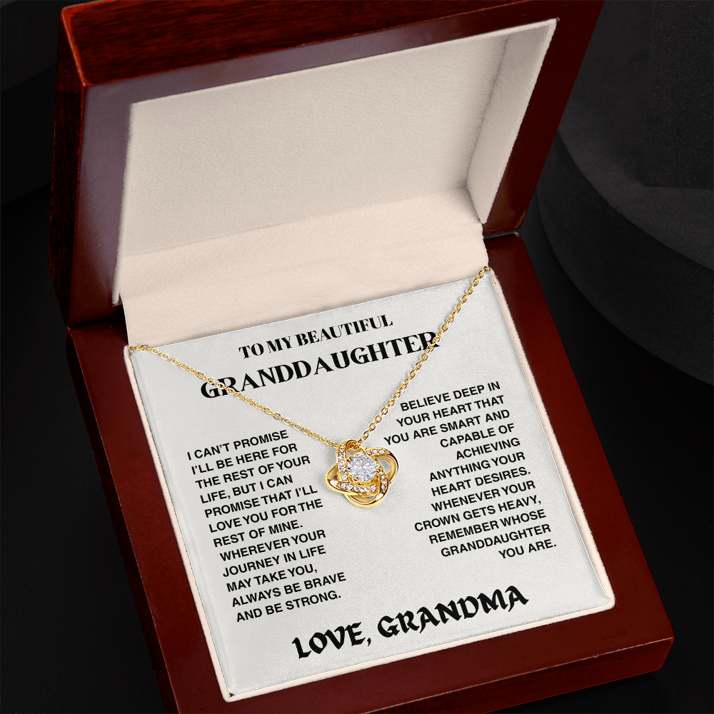 Vesta Knot Necklace - Granddaughter I'll Be Here