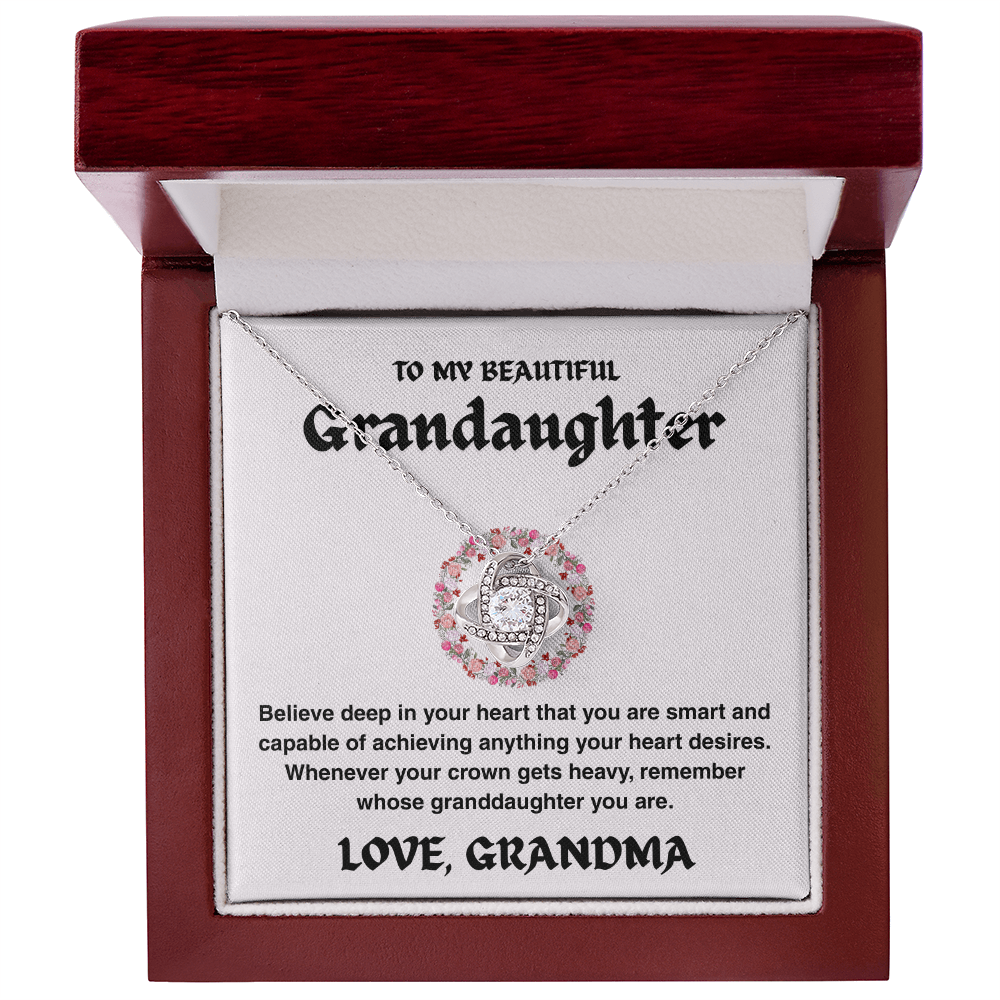 Vesta Knot Necklace - Granddaughter I'll Be Here - TRS002