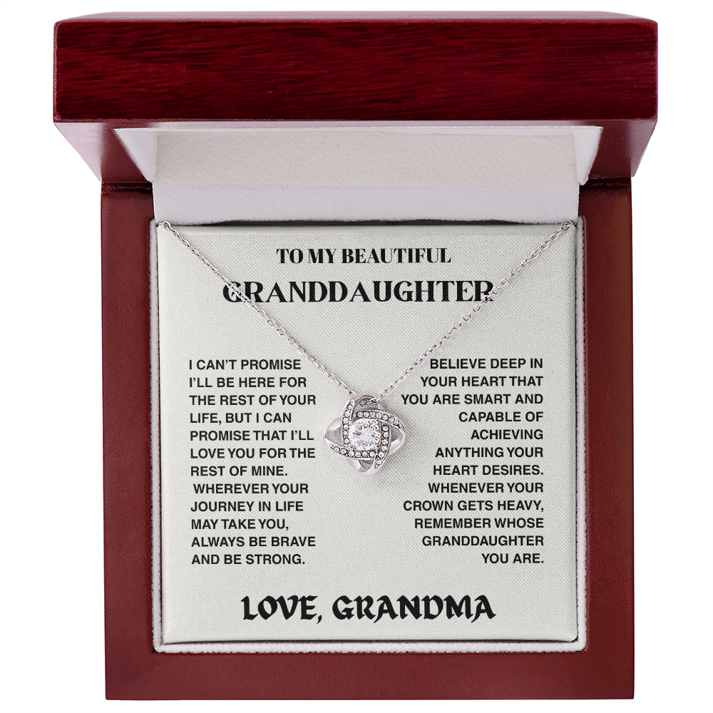 Vesta Knot Necklace - Granddaughter I'll Be Here