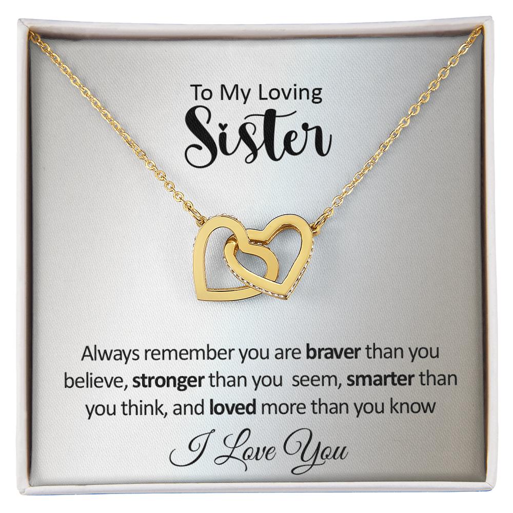 To My Sister - Interlocked Hearts Gift Set - SS382