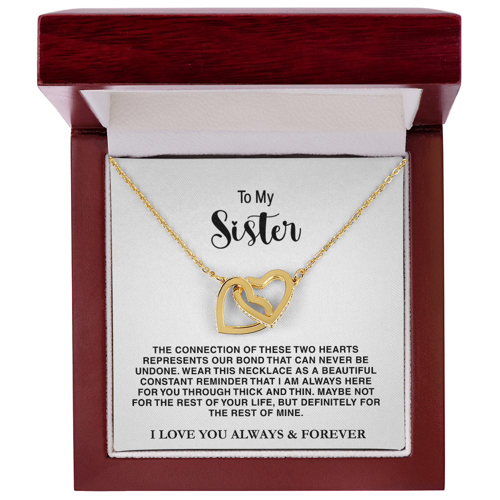 To My Sister - Interlocked Hearts Gift Set - TRS001