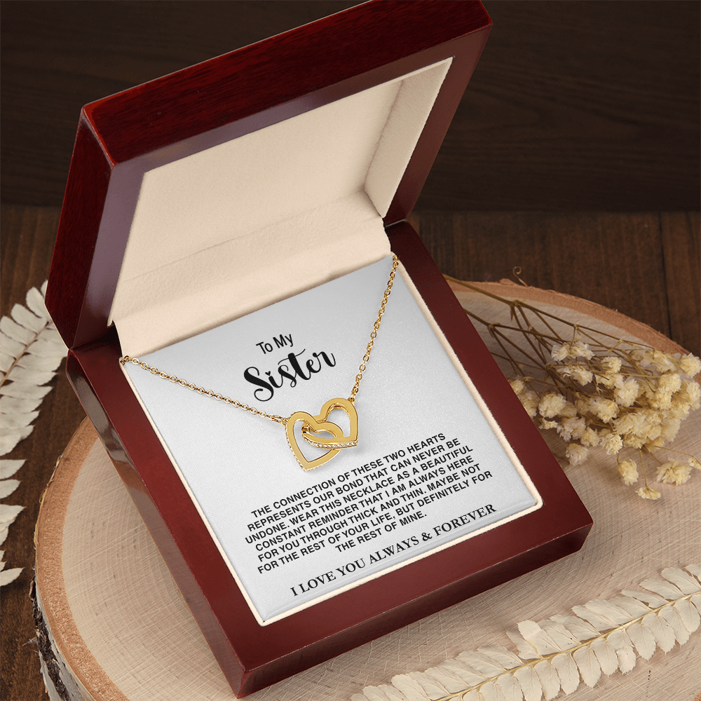 To My Sister - Interlocked Hearts Gift Set - TRS001