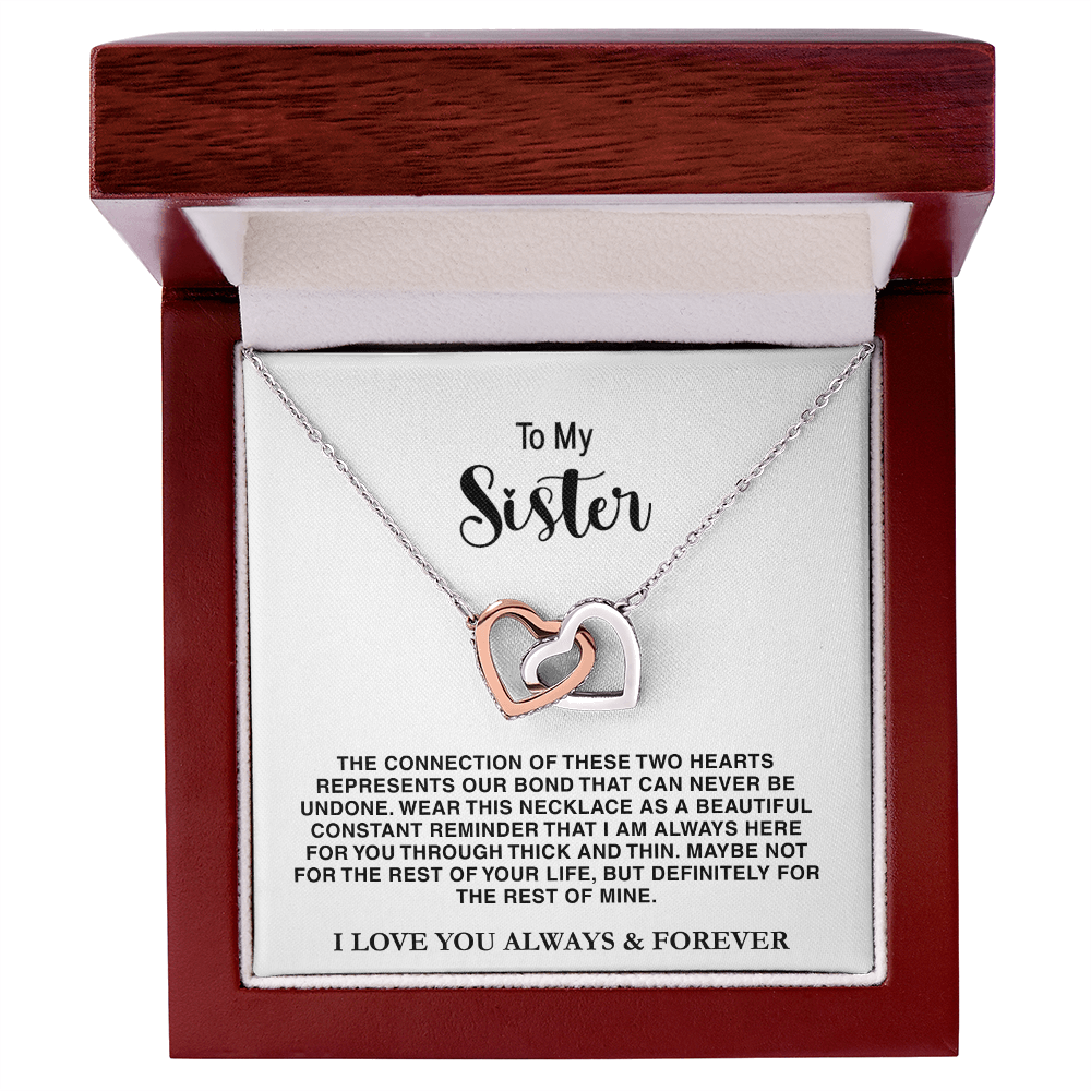 To My Sister - Interlocked Hearts Gift Set - TRS001