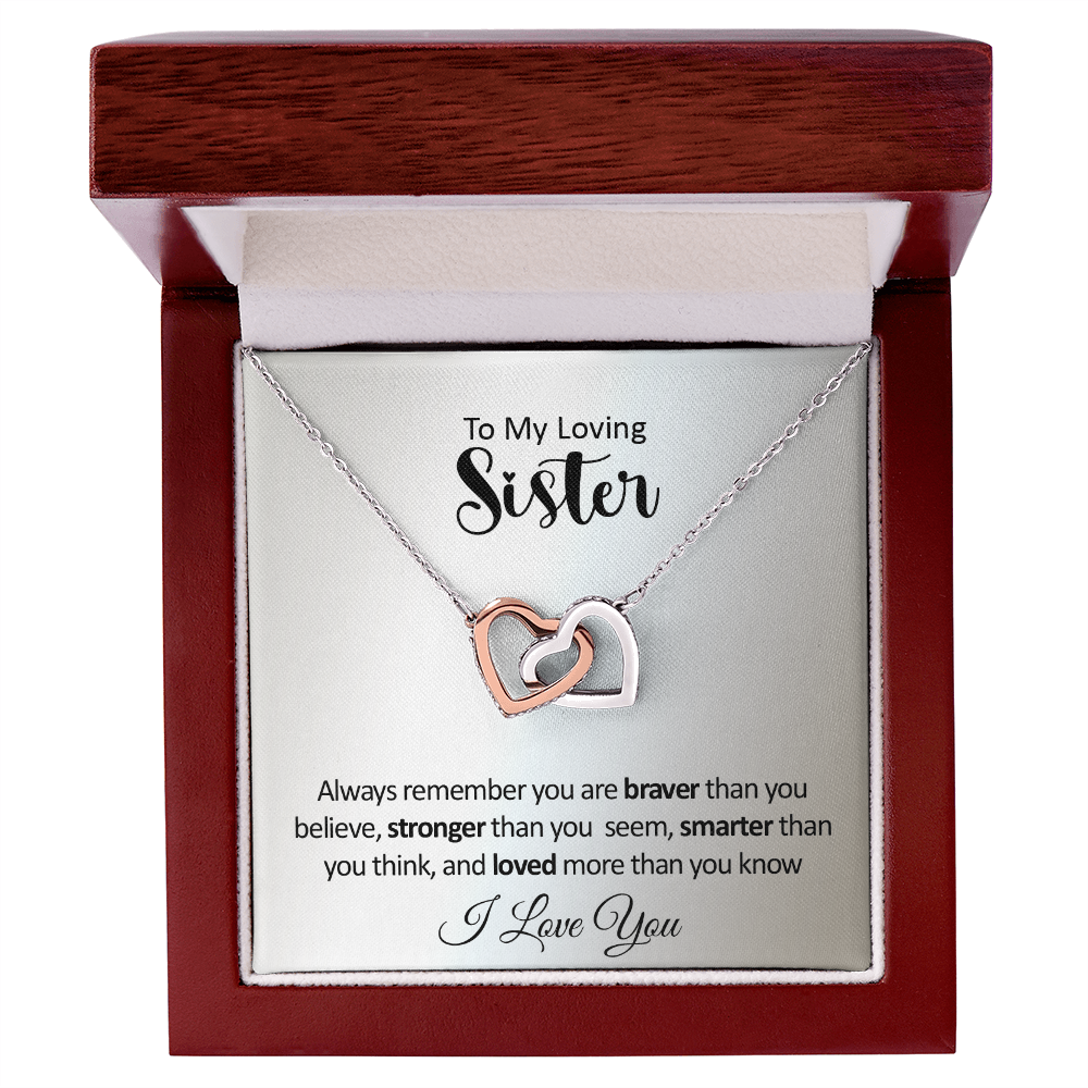 To My Sister - Interlocked Hearts Gift Set - SS382