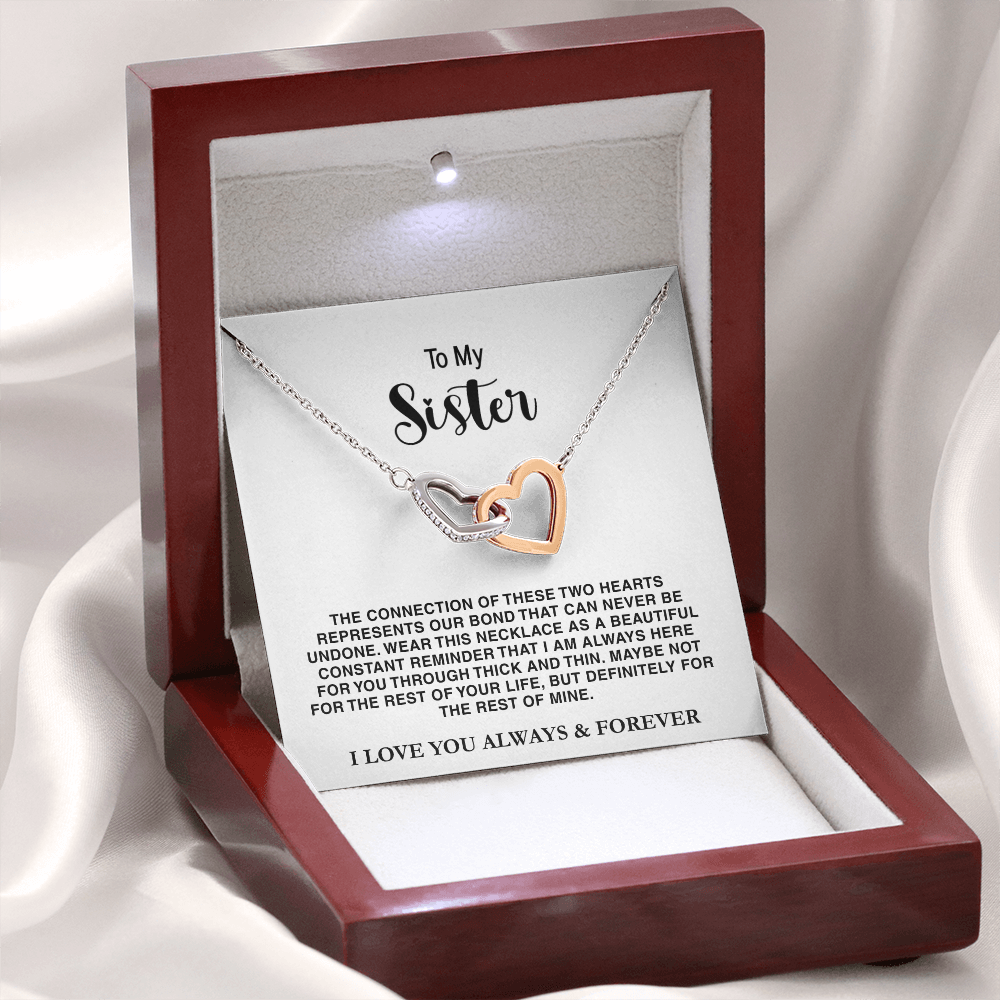 To My Sister - Interlocked Hearts Gift Set - TRS001