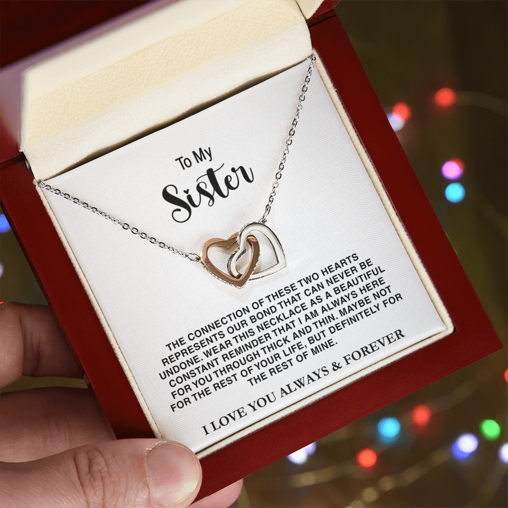 To My Sister - Interlocked Hearts Gift Set - TRS001