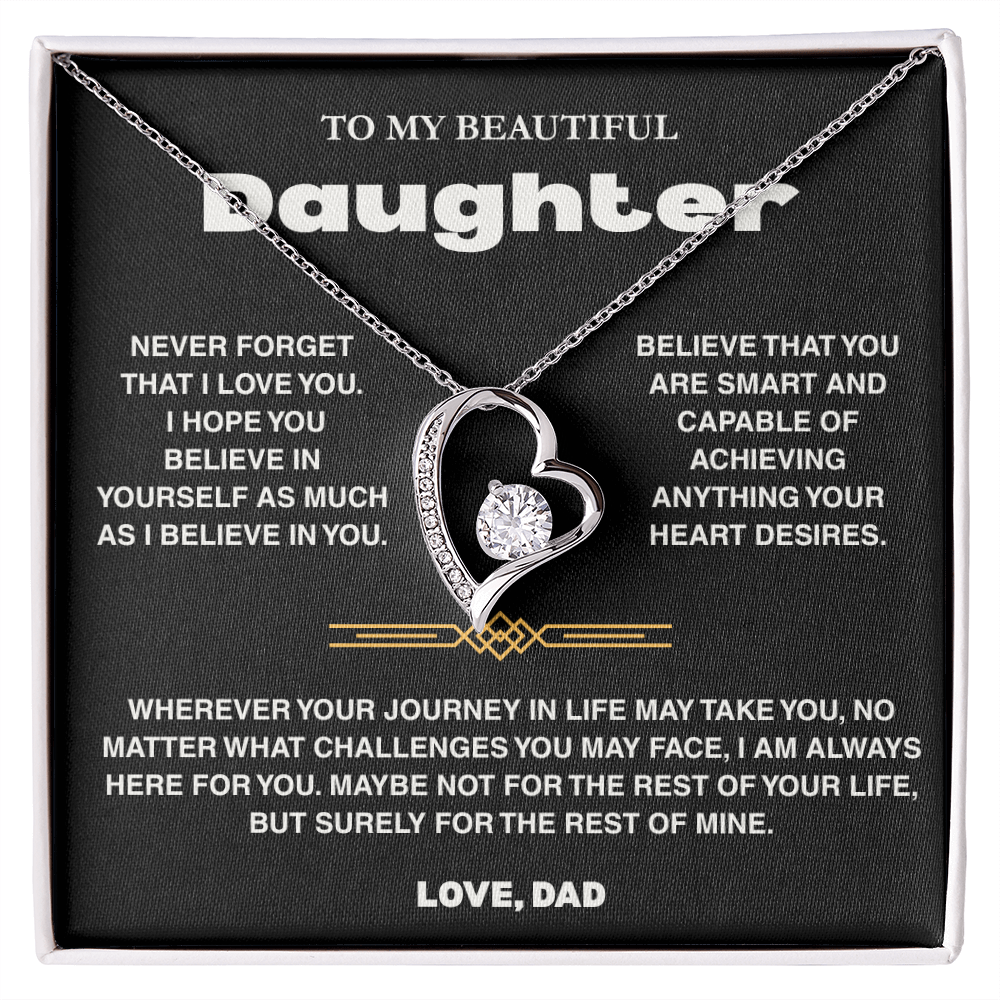 To My Daughter - Love Dad - Necklace Gift Set - TRS007