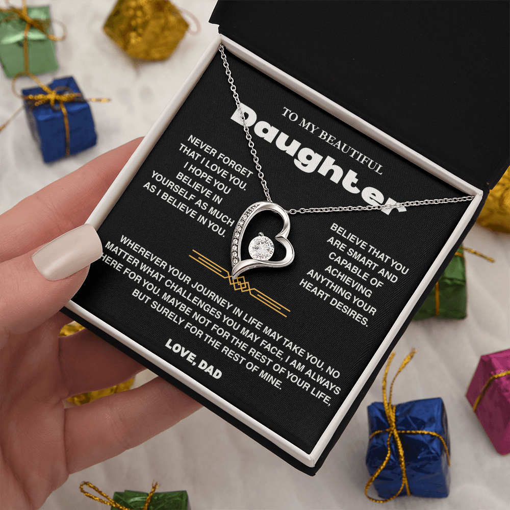 To My Daughter - Love Dad - Necklace Gift Set - TRS007