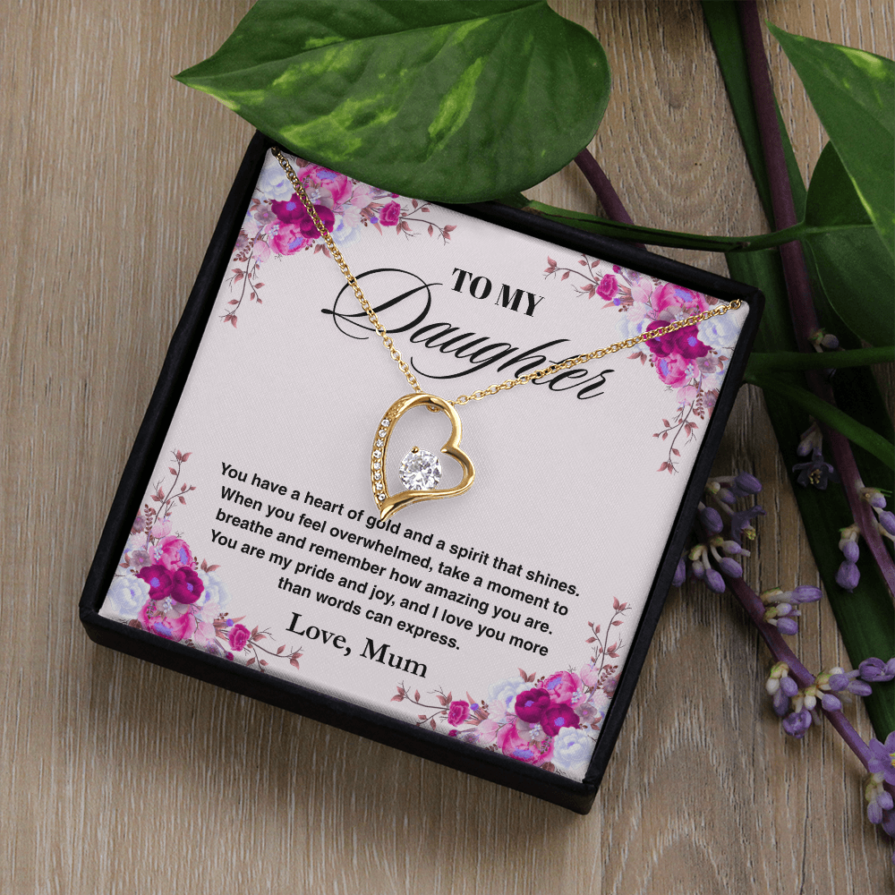 TREASORA - Vesta Knot Necklace - Daughter Heart Of Gold - TRS003