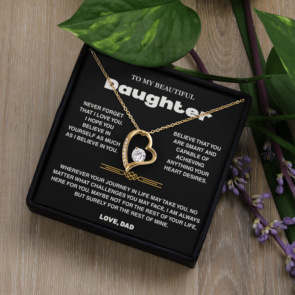 To My Daughter - Love Dad - Necklace Gift Set - TRS007