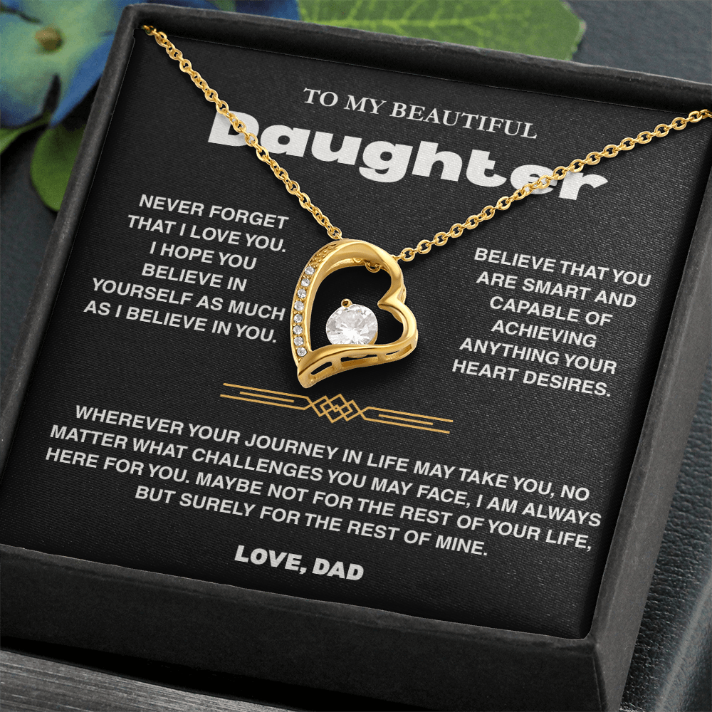 To My Daughter - Love Dad - Necklace Gift Set - TRS007
