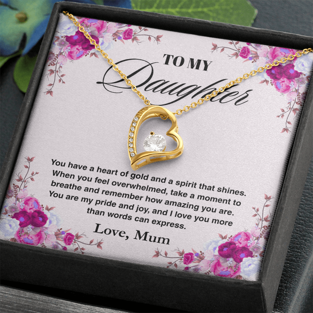 TREASORA - Vesta Knot Necklace - Daughter Heart Of Gold - TRS003