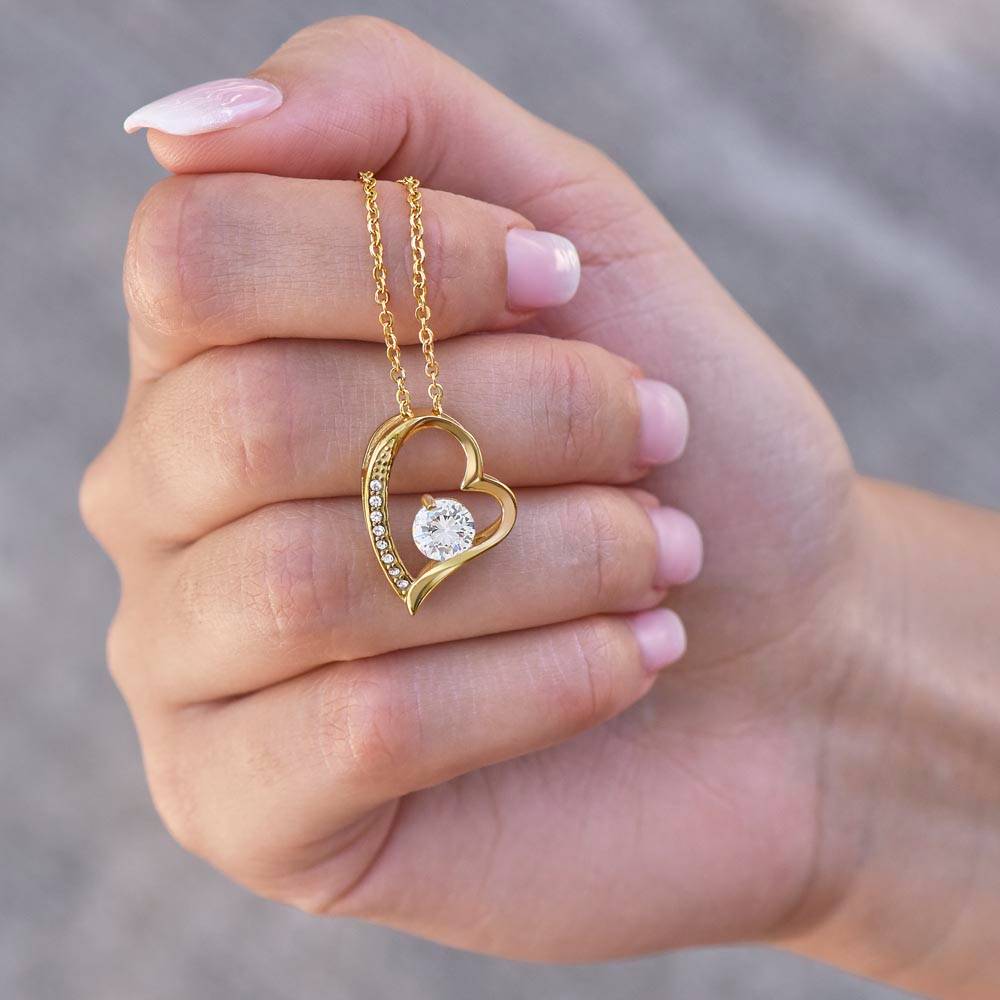 TREASORA - Vesta Knot Necklace - Daughter Heart Of Gold - TRS003