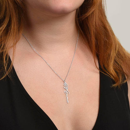 Treasora | No Rain, No Flowers | Name & Month Necklace