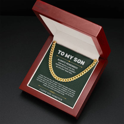 Cuban Link Chain - Son Always Remember