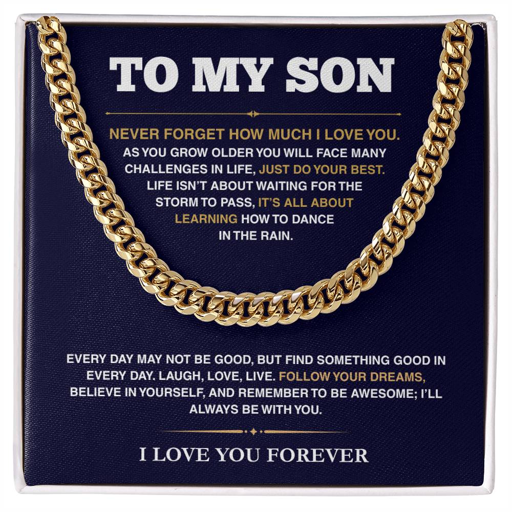 [ALMOST SOLD OUT] Cuban Link Chain - My Son - Follow Your Dreams