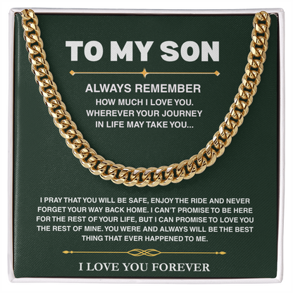 Cuban Link Chain - Son Always Remember