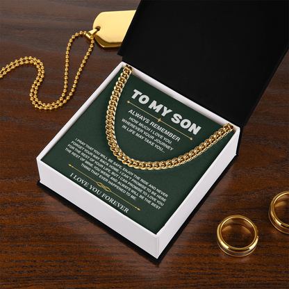 Cuban Link Chain - Son Always Remember