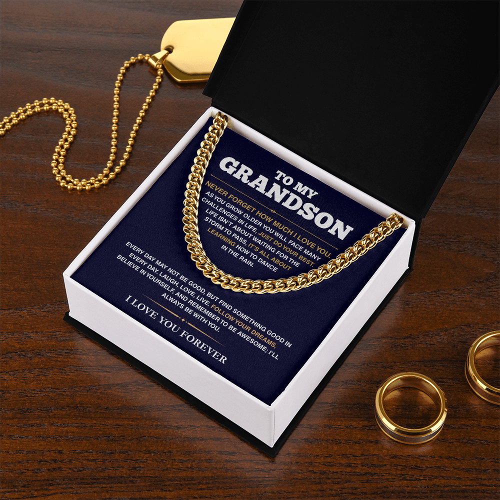 [ALMOST SOLD OUT] Cuban Link Chain - My Grandson - Follow Your Dreams