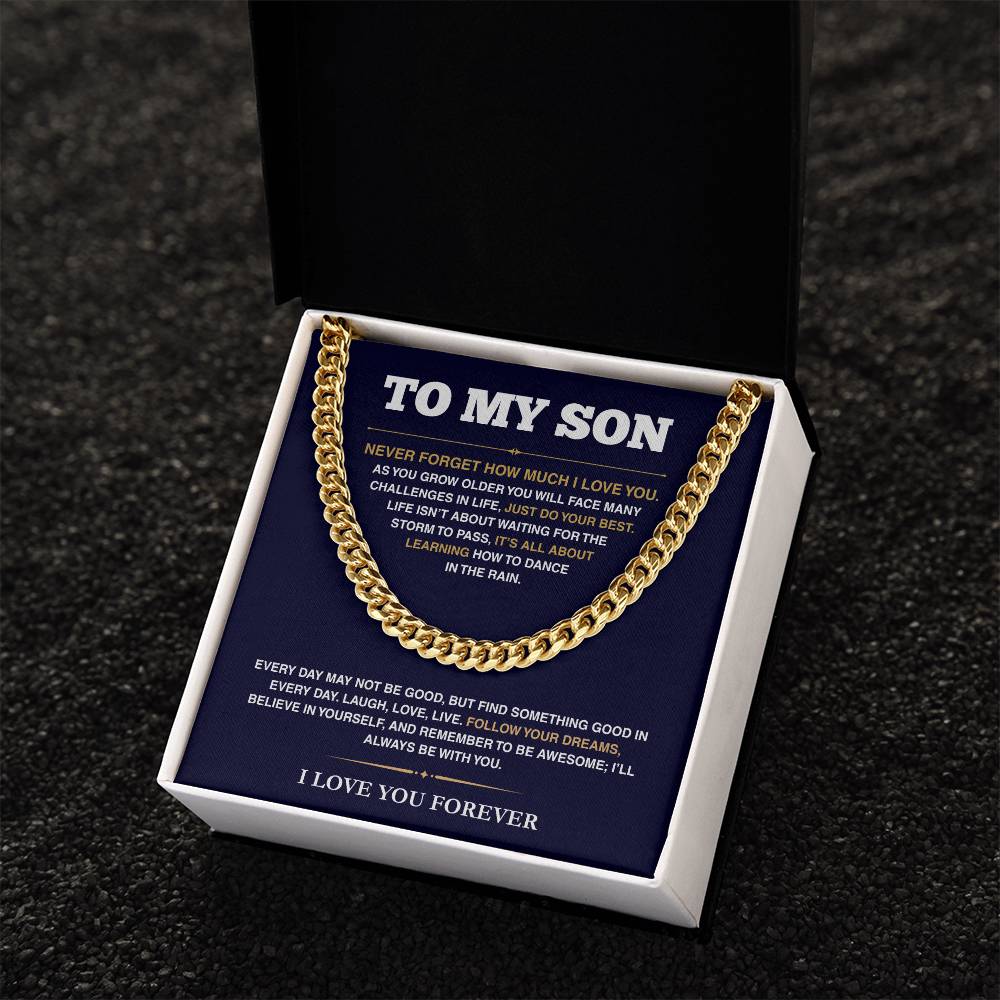 [ALMOST SOLD OUT] Cuban Link Chain - My Son - Follow Your Dreams