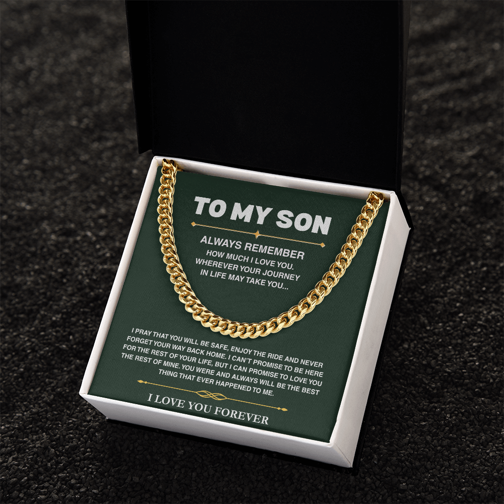 Cuban Link Chain - Son Always Remember