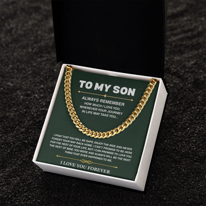 Cuban Link Chain - Son Always Remember