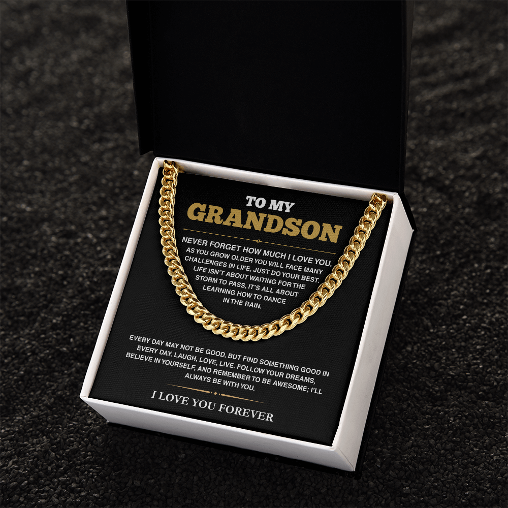 [ALMOST SOLD OUT] Cuban Link Chain - My Grandson - Follow Your Dreams - TRS001