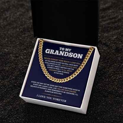 [ALMOST SOLD OUT] Cuban Link Chain - My Grandson - Follow Your Dreams