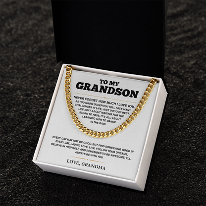 Cuban Link Chain - My Grandson - Follow Your Dreams - TRS003