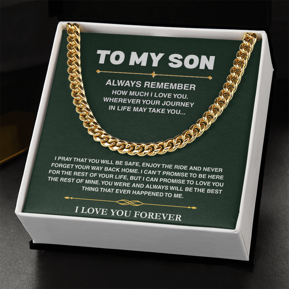 Cuban Link Chain - Son Always Remember