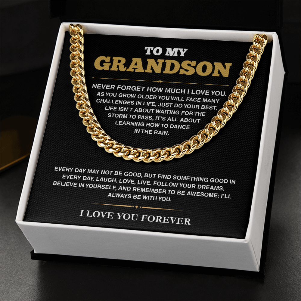 [ALMOST SOLD OUT] Cuban Link Chain - My Grandson - Follow Your Dreams - TRS001