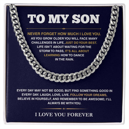 [ALMOST SOLD OUT] Cuban Link Chain - My Son - Follow Your Dreams