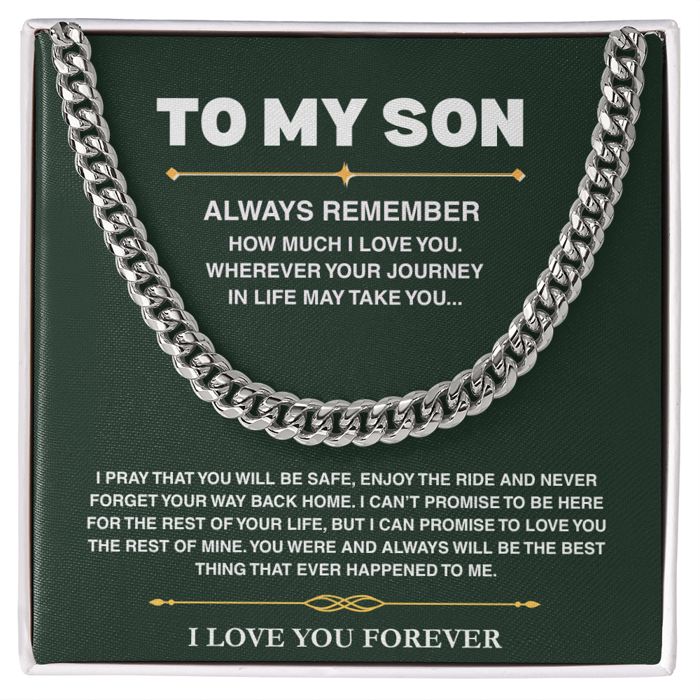 Cuban Link Chain - Son Always Remember