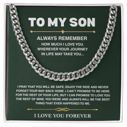 Cuban Link Chain - Son Always Remember