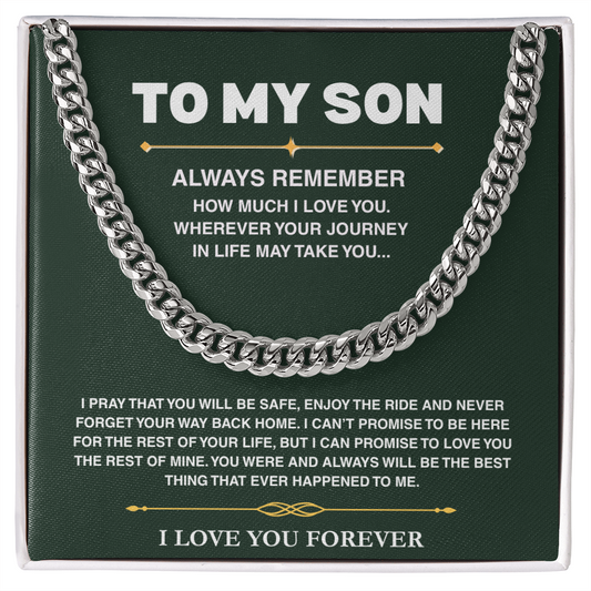 Cuban Link Chain - Son Always Remember