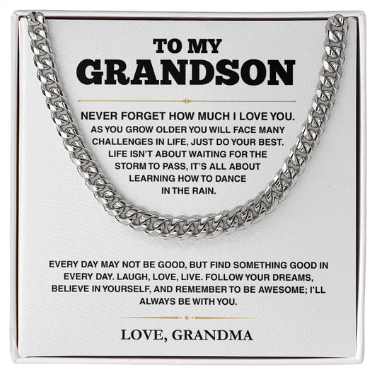 Cuban Link Chain - My Grandson - Follow Your Dreams - TRS003