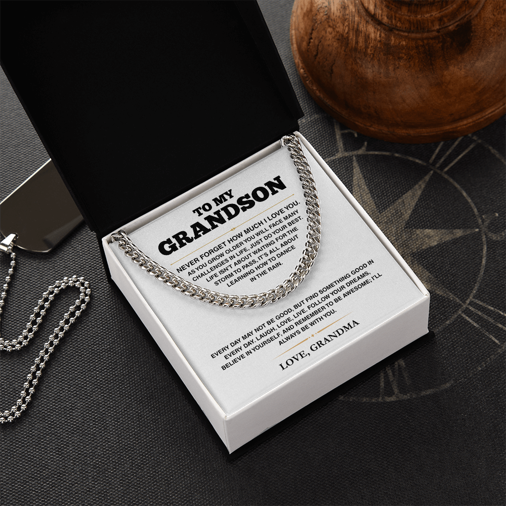 Cuban Link Chain - My Grandson - Follow Your Dreams - TRS003