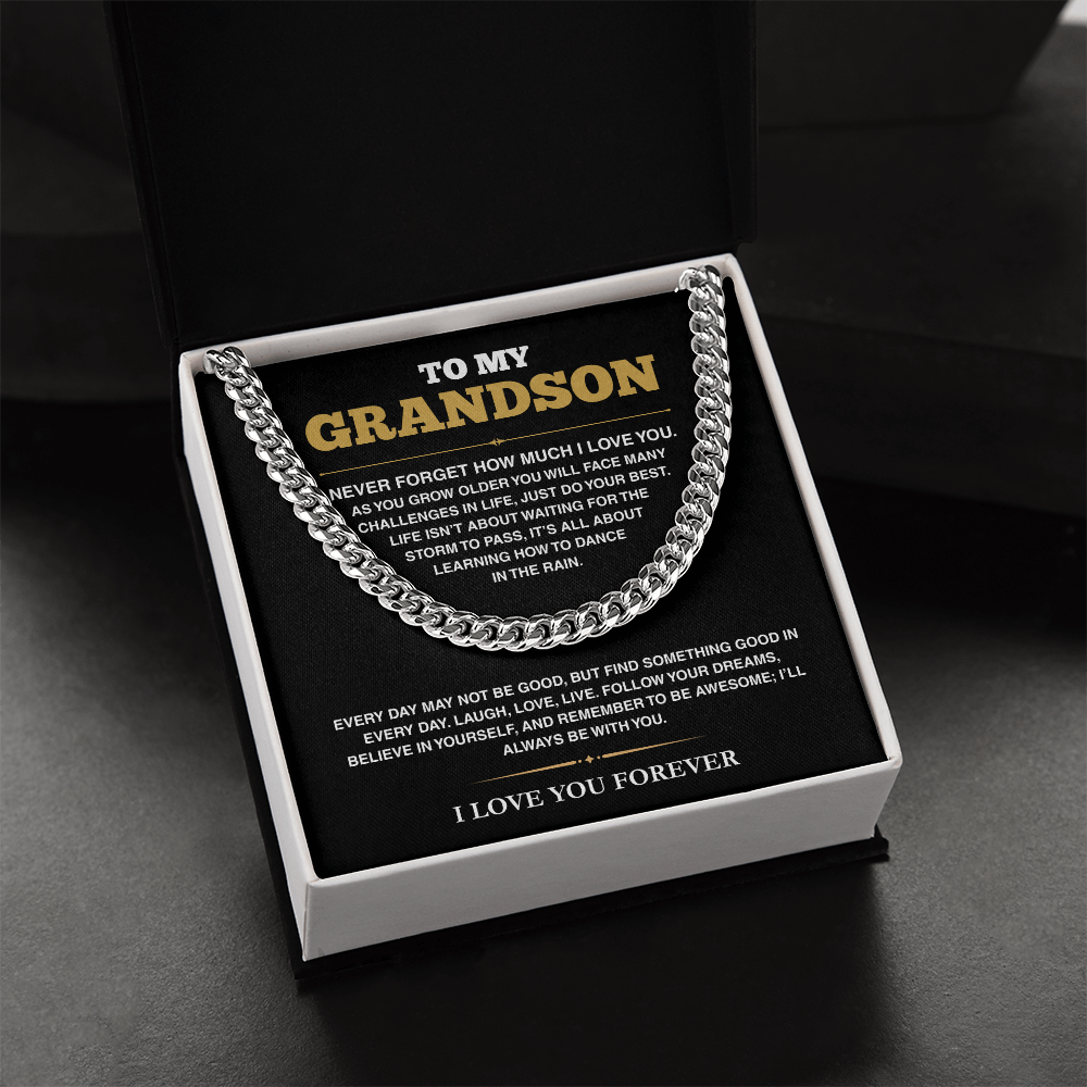 [ALMOST SOLD OUT] Cuban Link Chain - My Grandson - Follow Your Dreams - TRS001