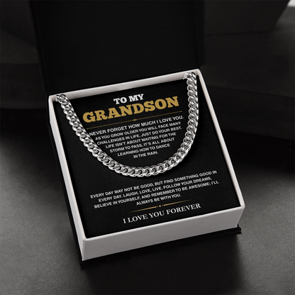 [ALMOST SOLD OUT] Cuban Link Chain - My Grandson - Follow Your Dreams - TRS001