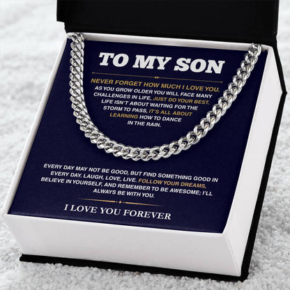 [ALMOST SOLD OUT] Cuban Link Chain - My Son - Follow Your Dreams