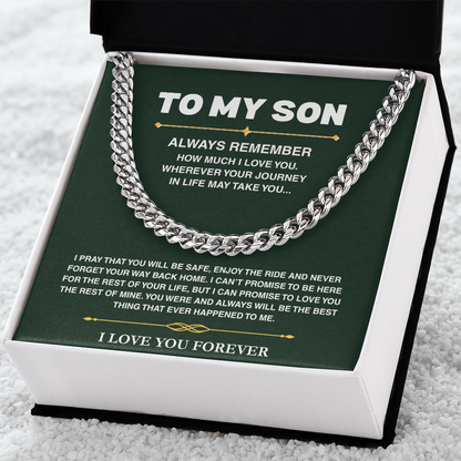 Cuban Link Chain - Son Always Remember